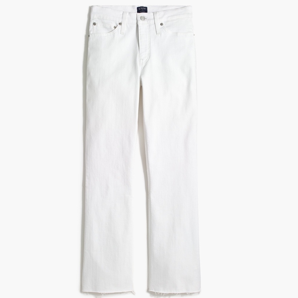 J Crew Factory Flare Crop Jean in Signature Stretch